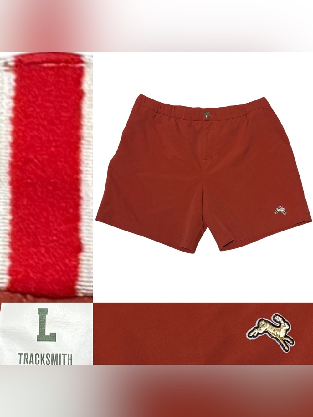 Tracksmith Falmouth Shorts Lined* Men’s Size Large In Orange